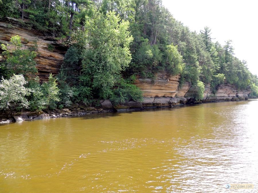 Colour of the water from tannin (trees)