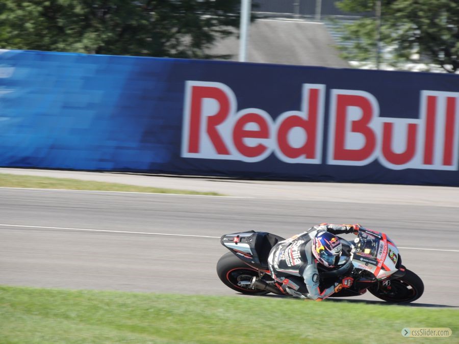 Bradl - first gp on an Aprilia