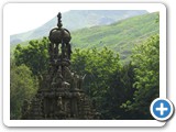 Fountain with Arthur's Seat in distance