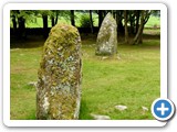 Stones around ritual cairn