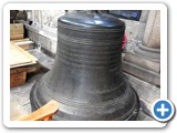 Bell displayed in cathedral