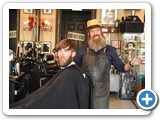 Barbershop owner & customer