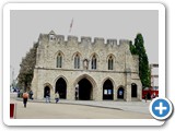 Town walls built in 1300s as fortification from raids