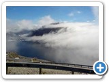 Clouds clearing as we go back to Djupvatnet