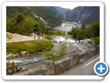 Base of falls emptying into Geiranger Fjord