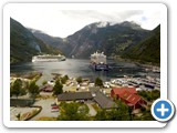 View of town and ships