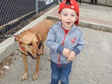 Ben proudly holding Holly